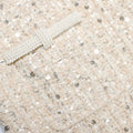 Cream Embellished Boucle Mini Dress