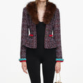 Multi Textured Knit Peplum Cardigan