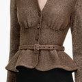 Bronze Tailored Knit Top