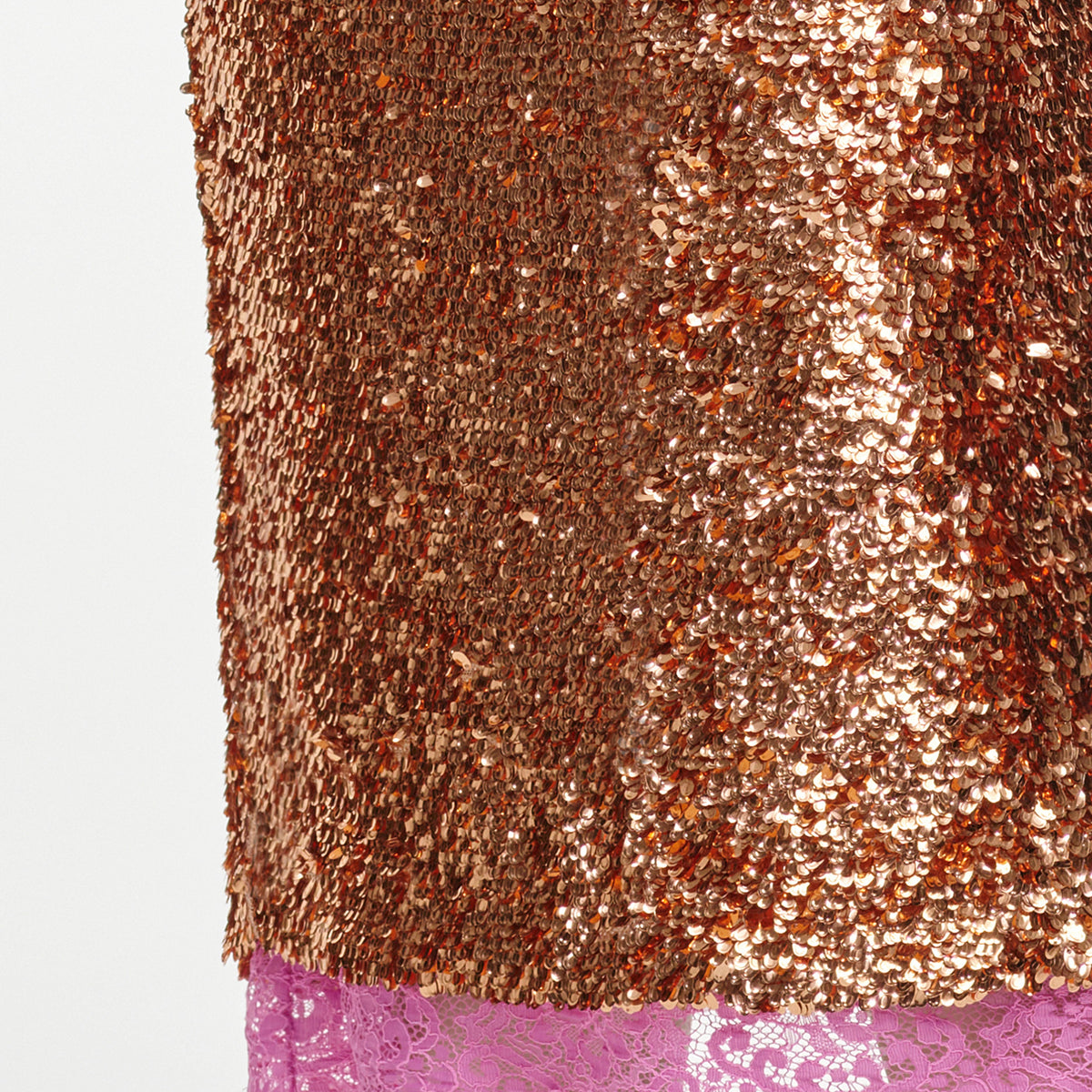 Gold Sequin Midi Skirt