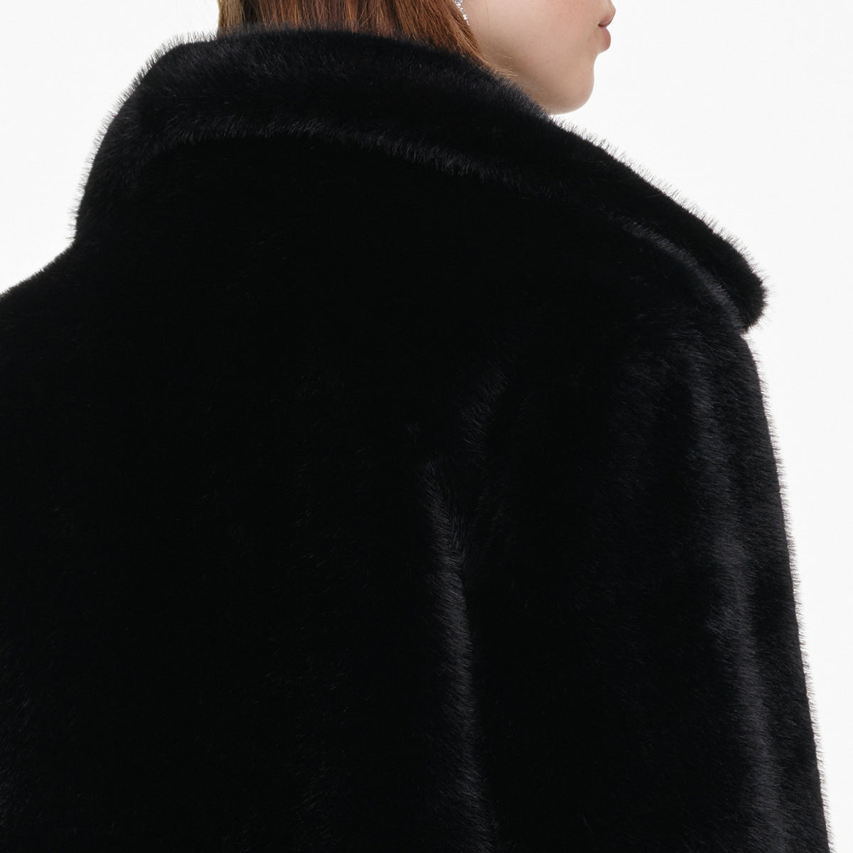 Black Faux Fur Jacket