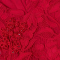 Red Lace Flower Dress