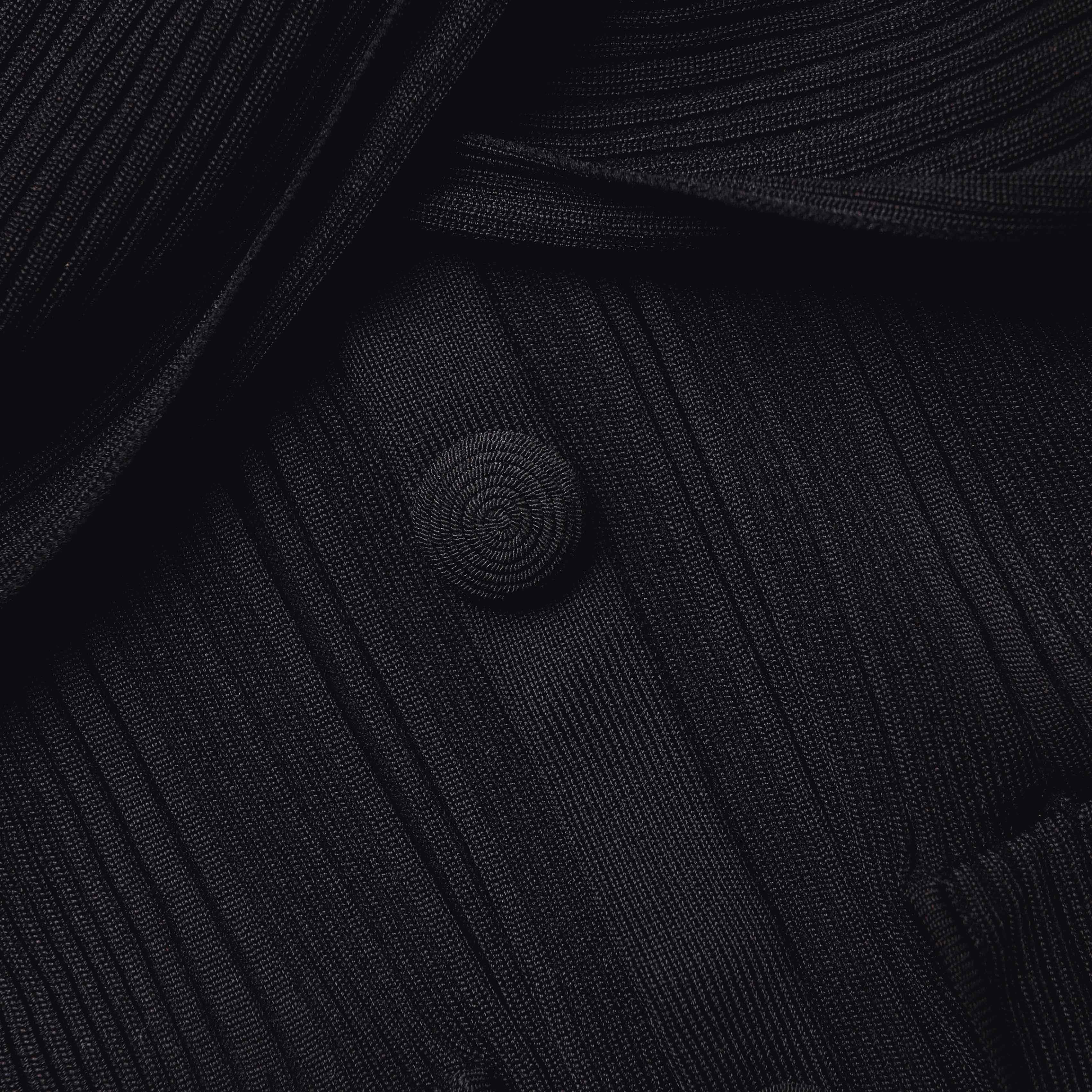 Black Off Shoulder Knit Mini Dress