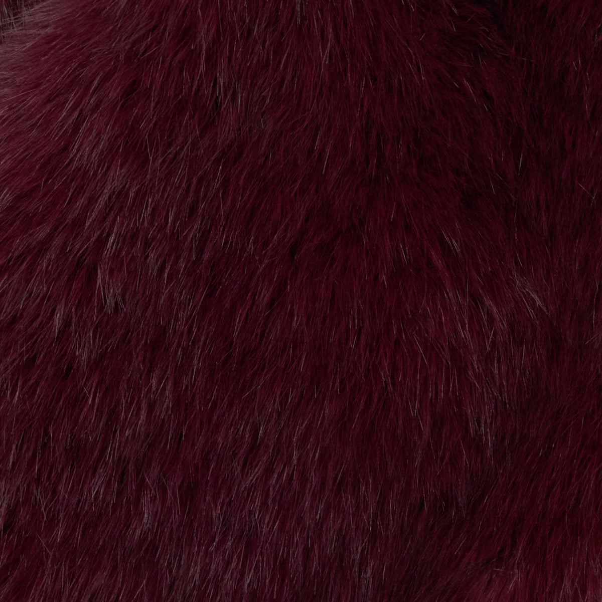 Burgundy Faux Fur Scarf
