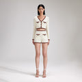 Cream Cable Knit Short