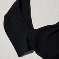 Black Viscose Knitted Midi Dress