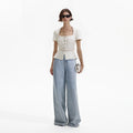 Cream Boucle Top