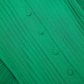 Green Chiffon Sleeveless Ruffle Midi Dress