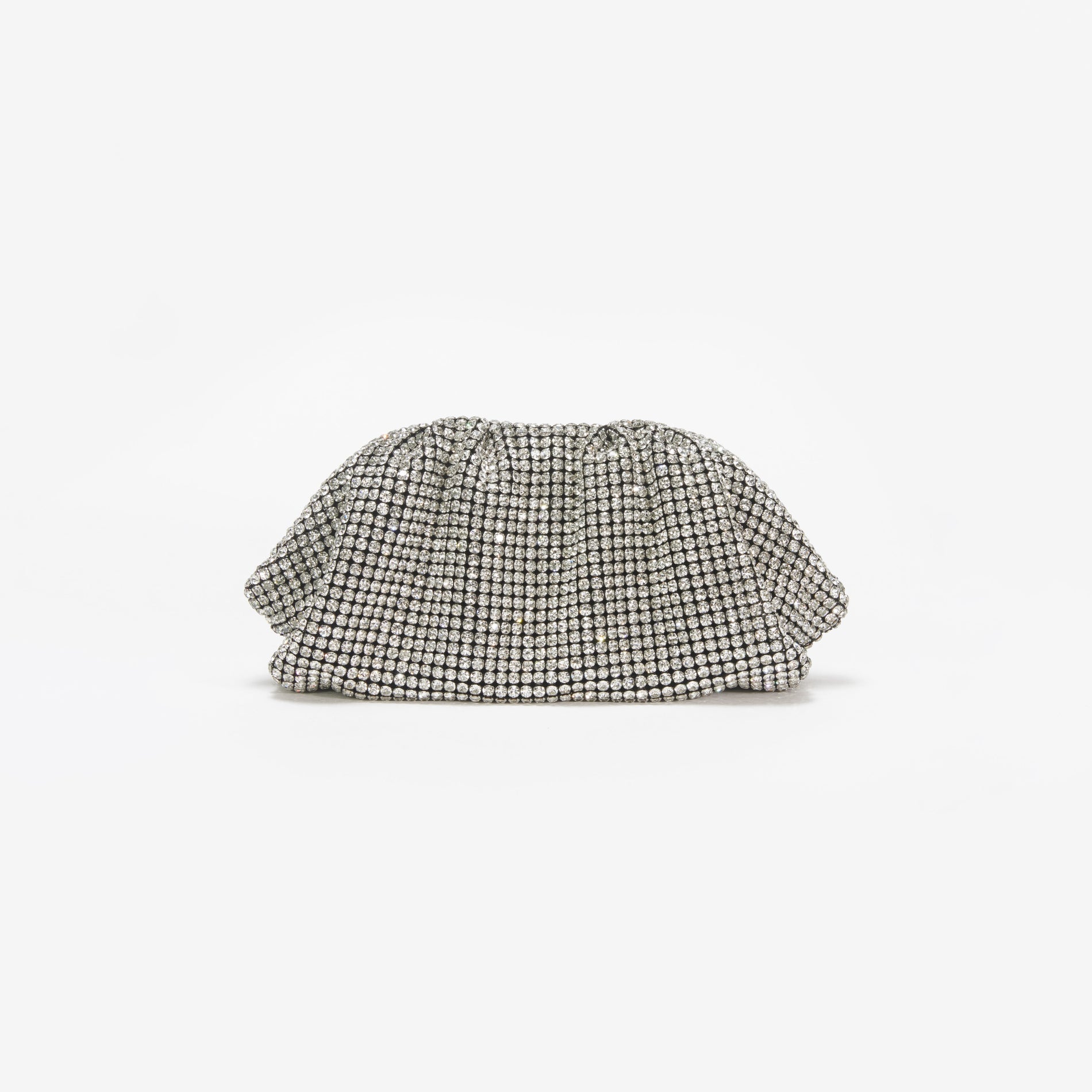 Silver Diamante Pouch