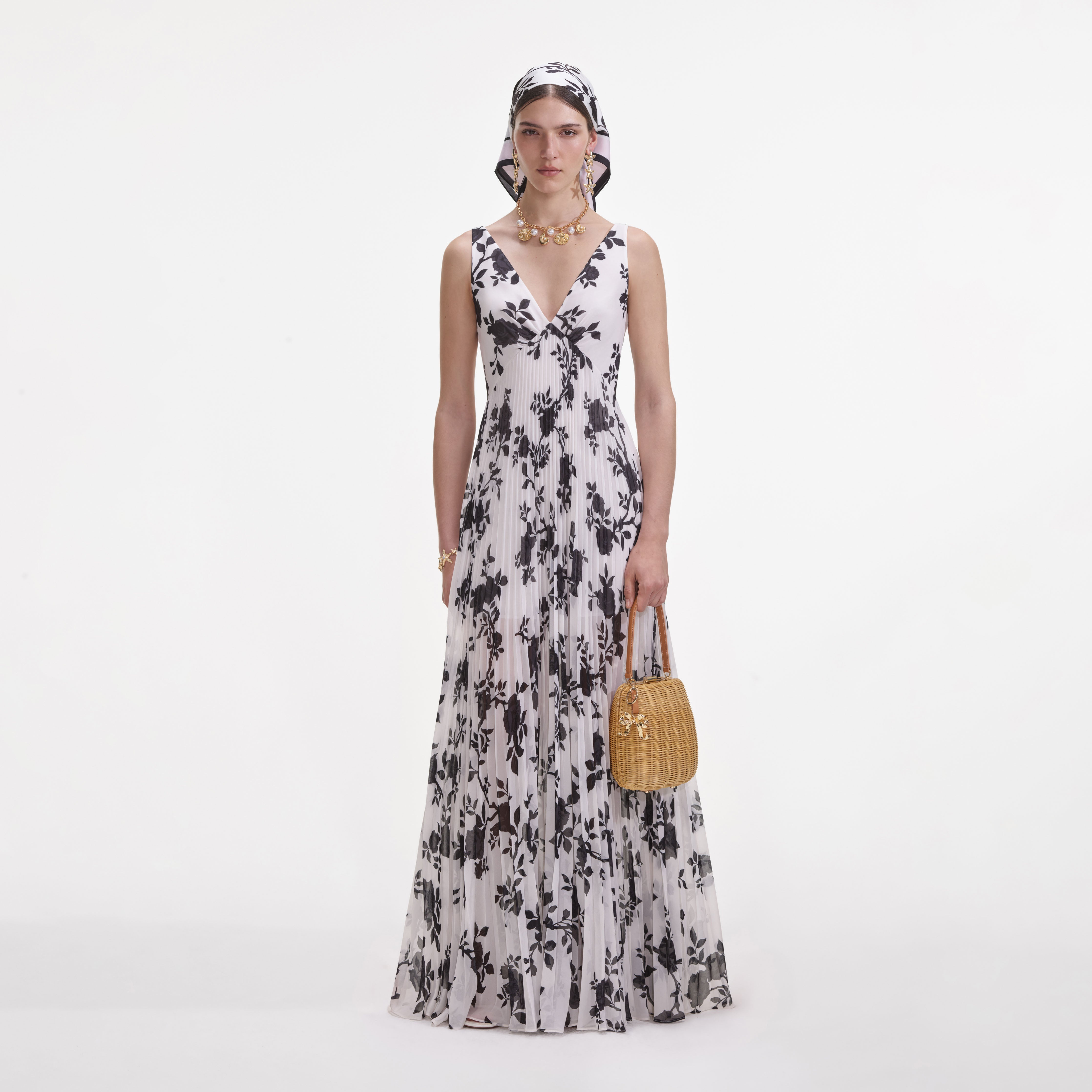 Floral Print Chiffon Maxi Dress – self-portrait-US Floral Print Chiffon Maxi Dress – self-portrait-US