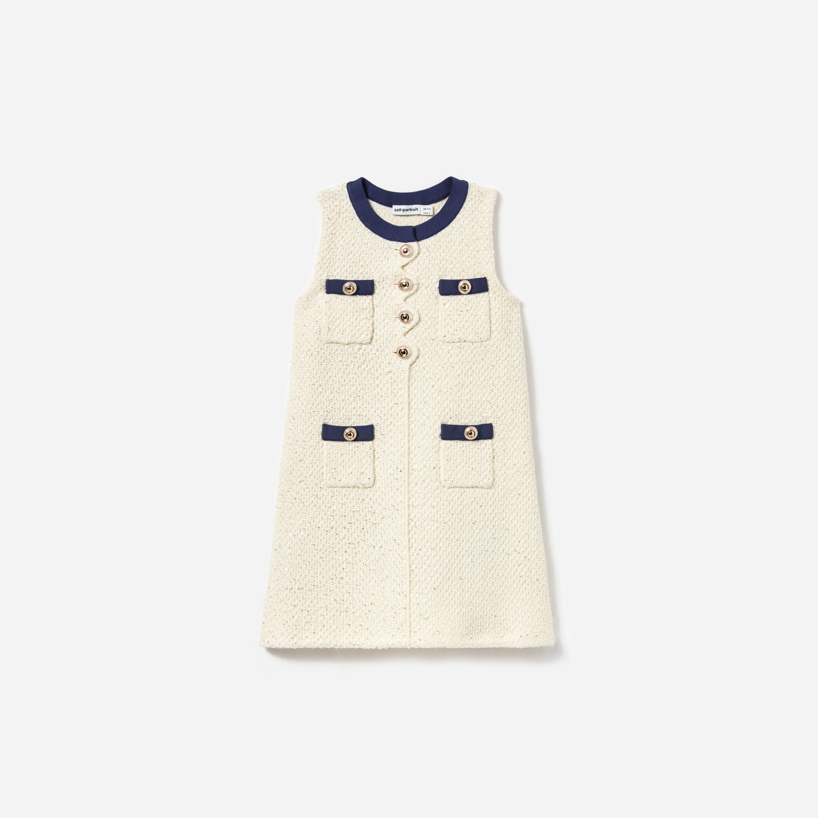 self portrait cream knit dress Self-portrait - Cream Wool Peplum Knit Midi Dress