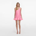 Pink Taffeta Mini Dress
