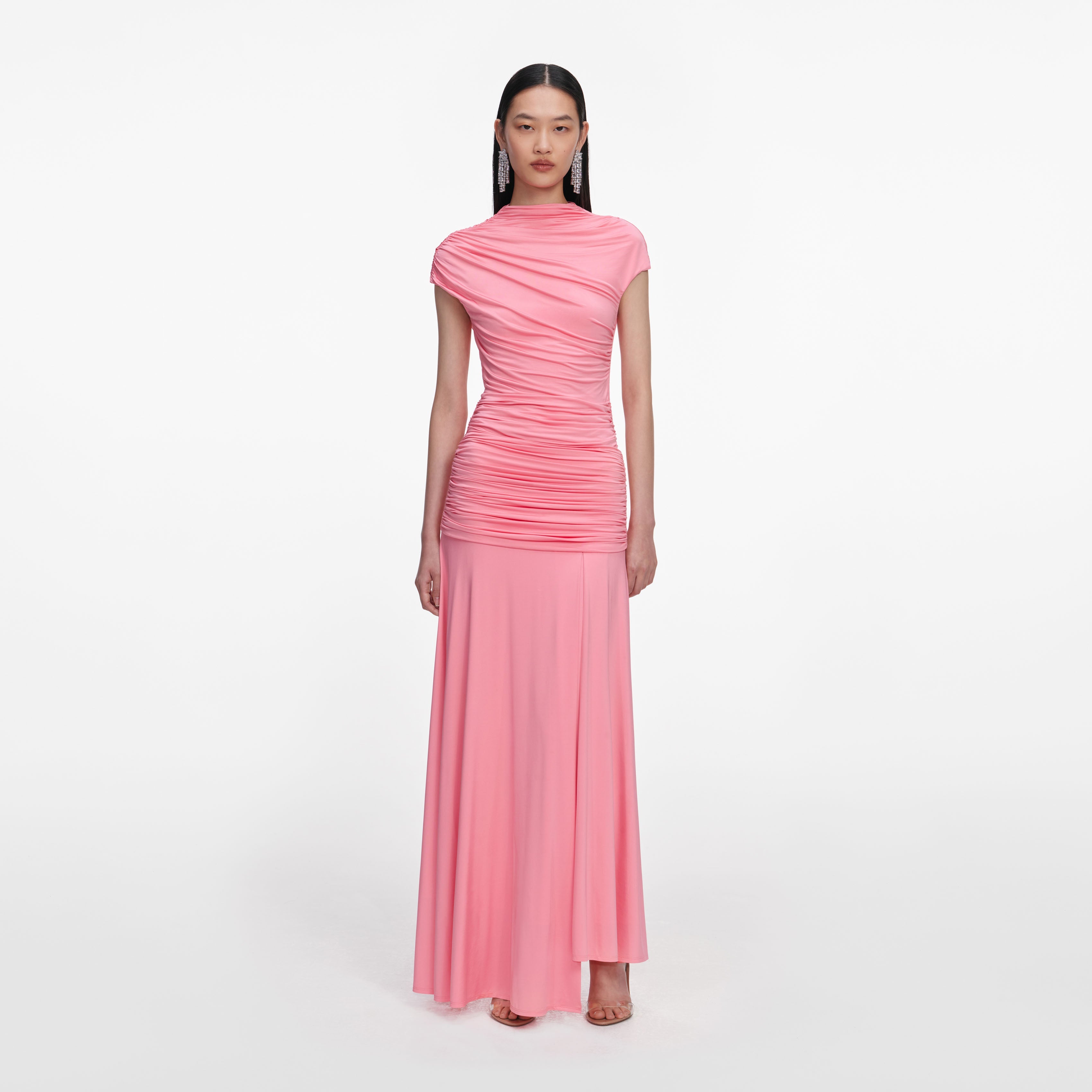 jersey skirt dress Jersey dress flared with cotton poplin skirt - green | Jersey dresses