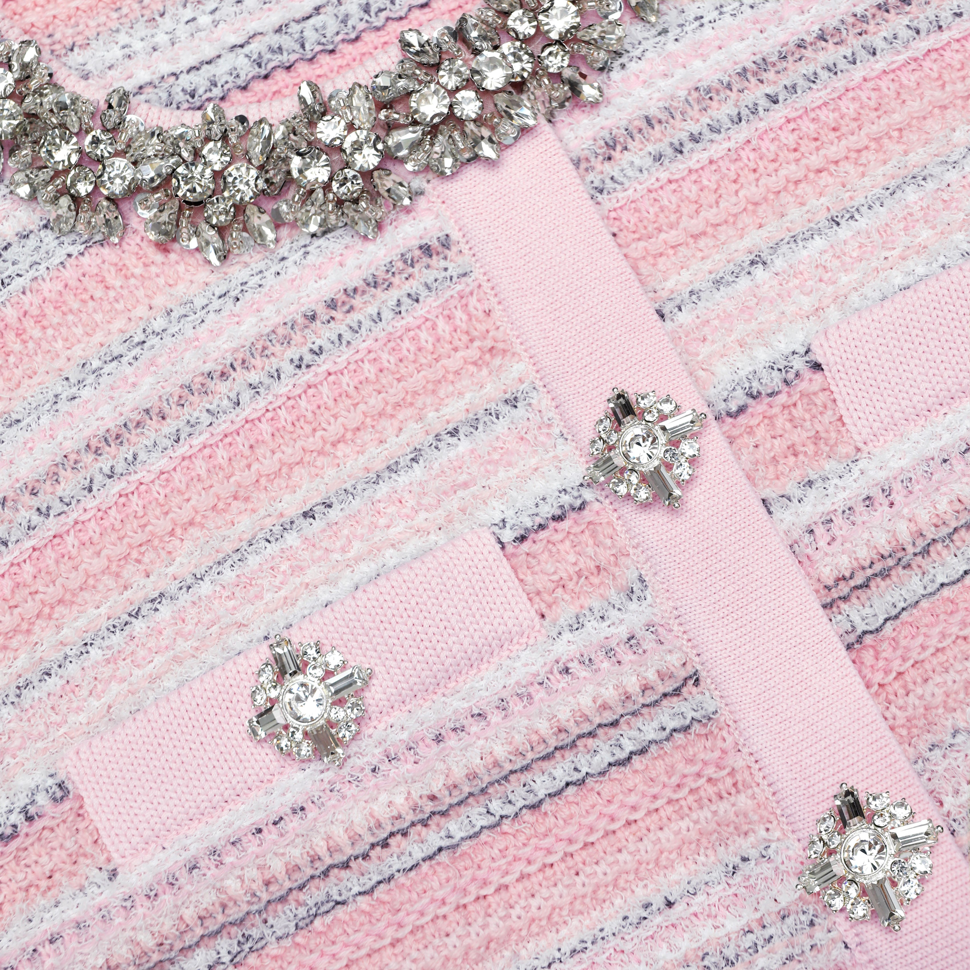 Pink Textured Cardigan