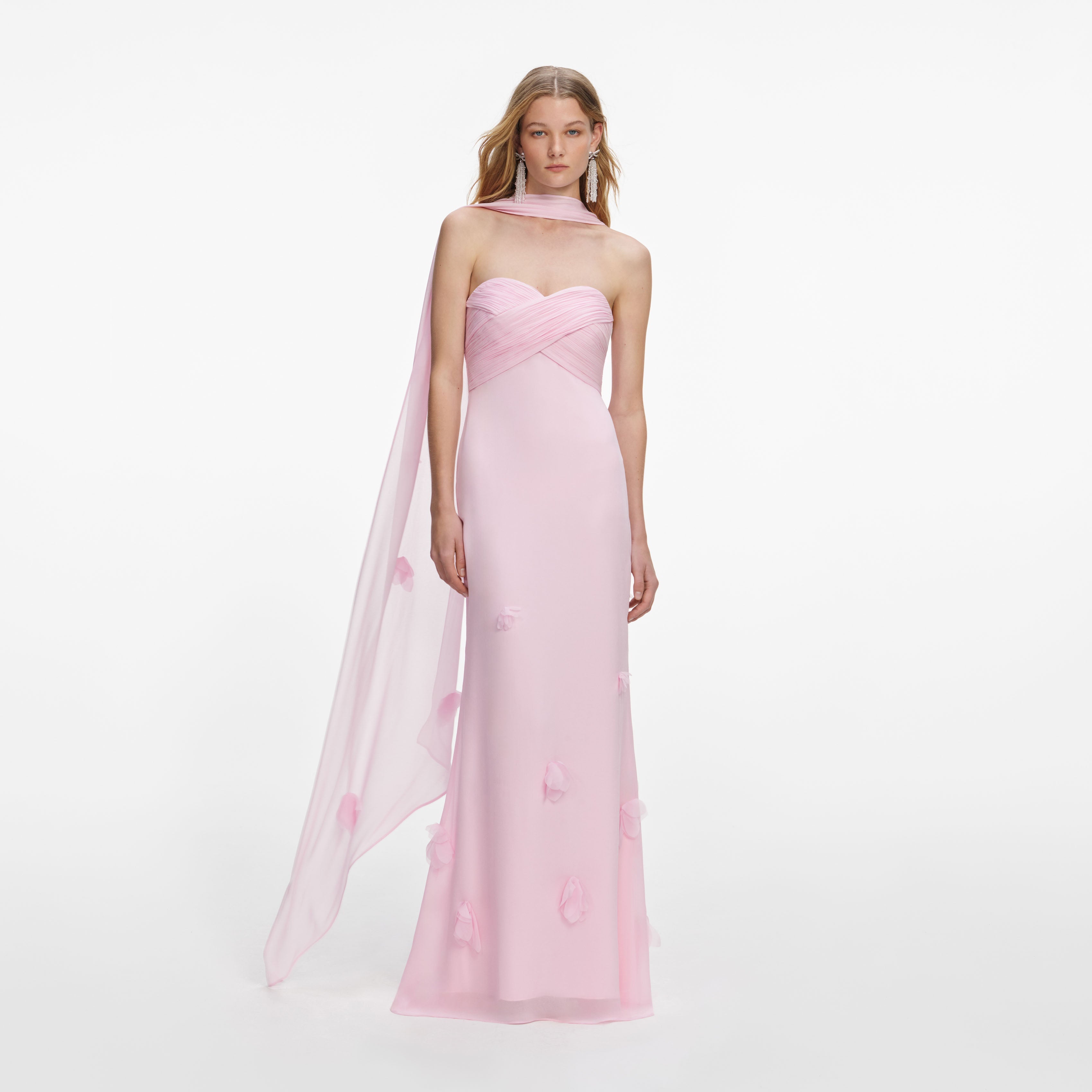 knee length dresses for ladies BRITNEY DRESS (with long scarf)