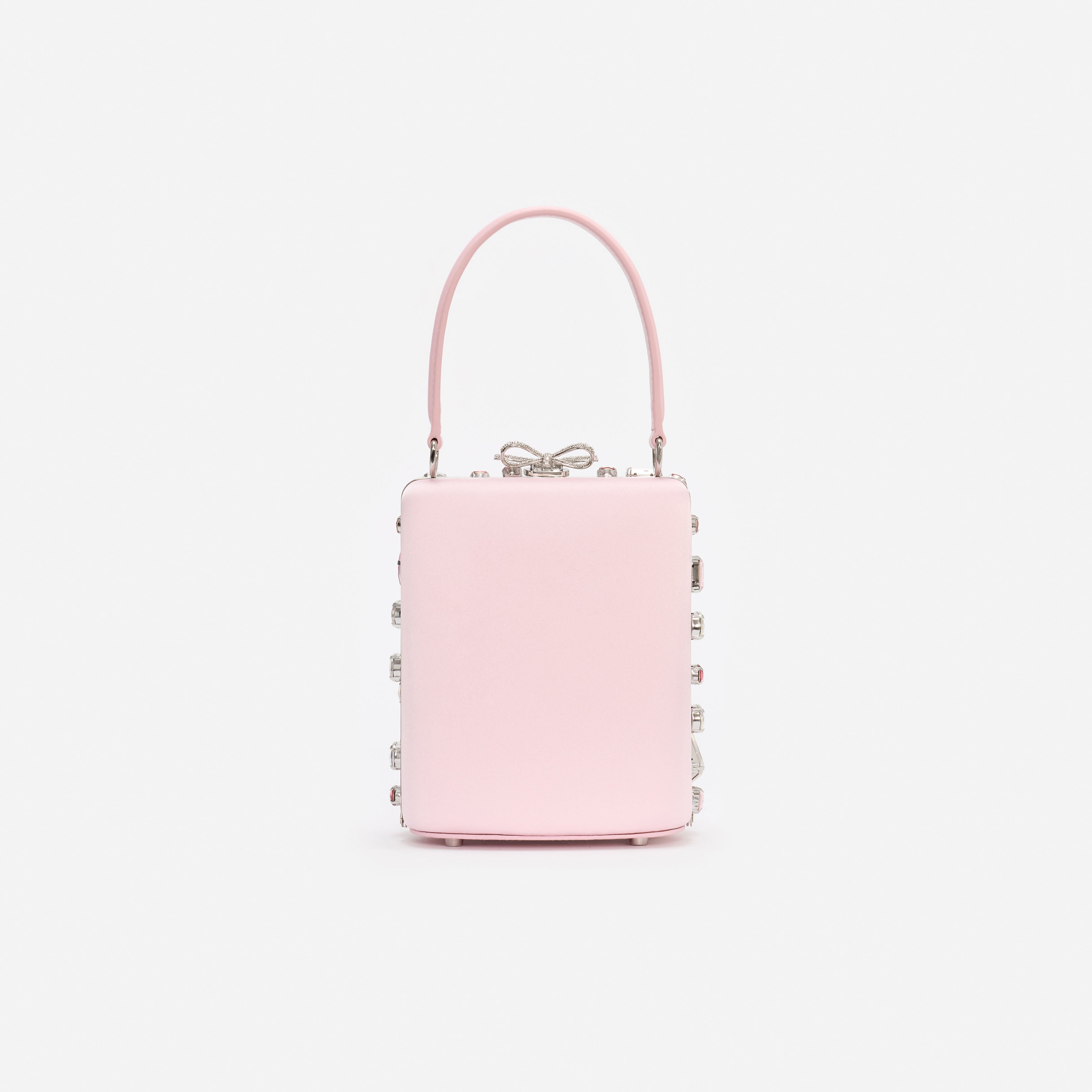 Pink Multi Crystal Mini Bow Bag