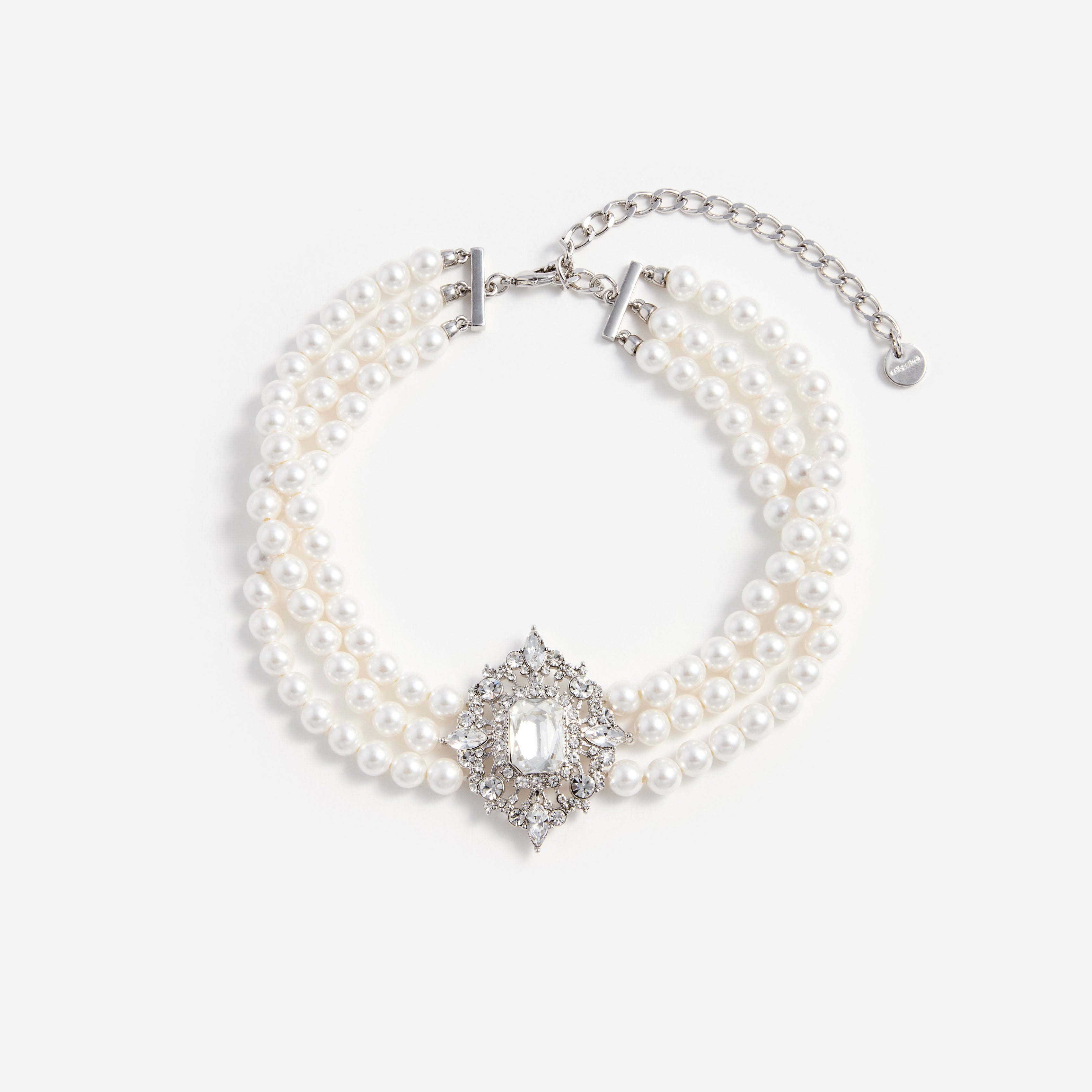 Crystal Pearl Choker – self-portrait-US