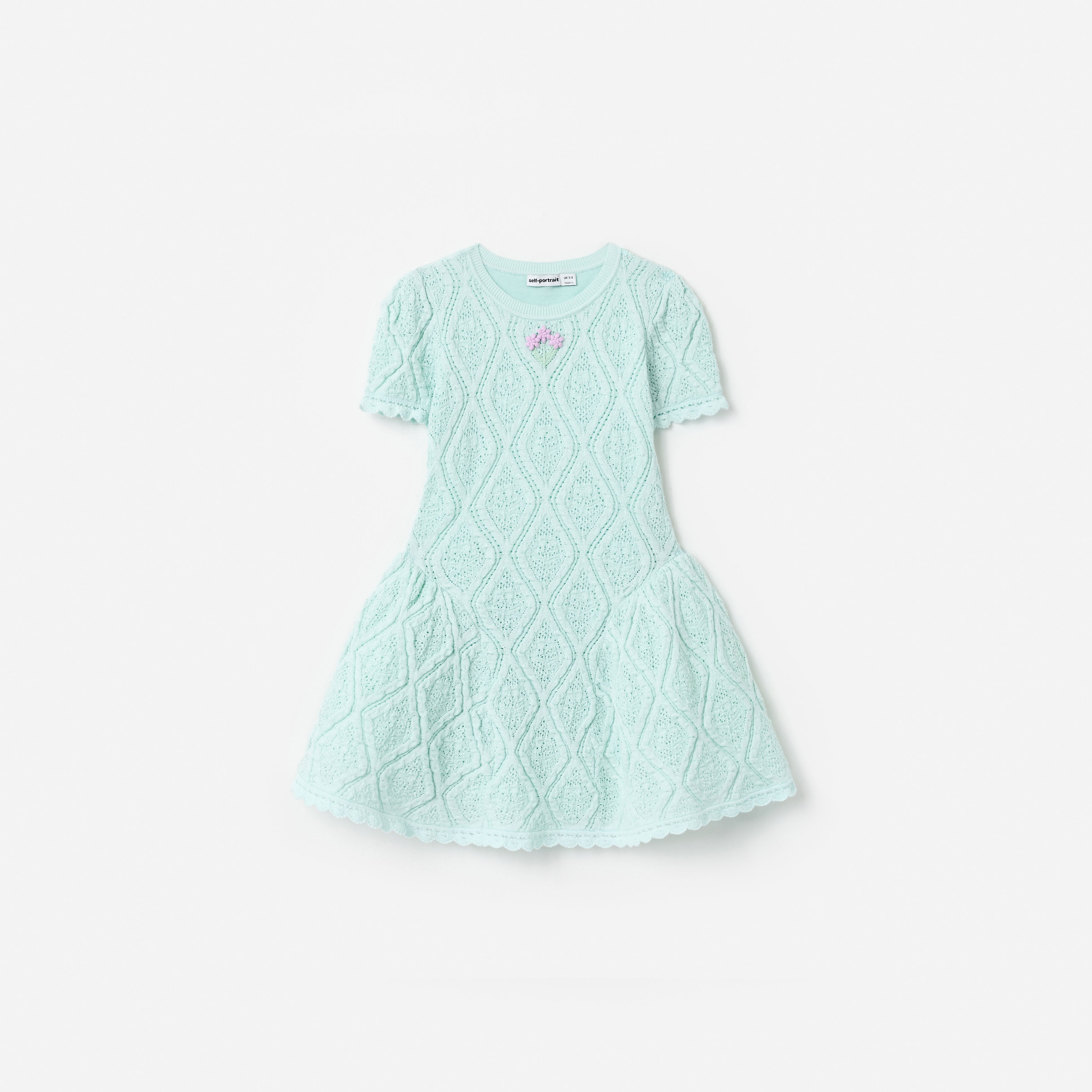 mint knit dress Dresses: Laceweave Knit Dress - Mint