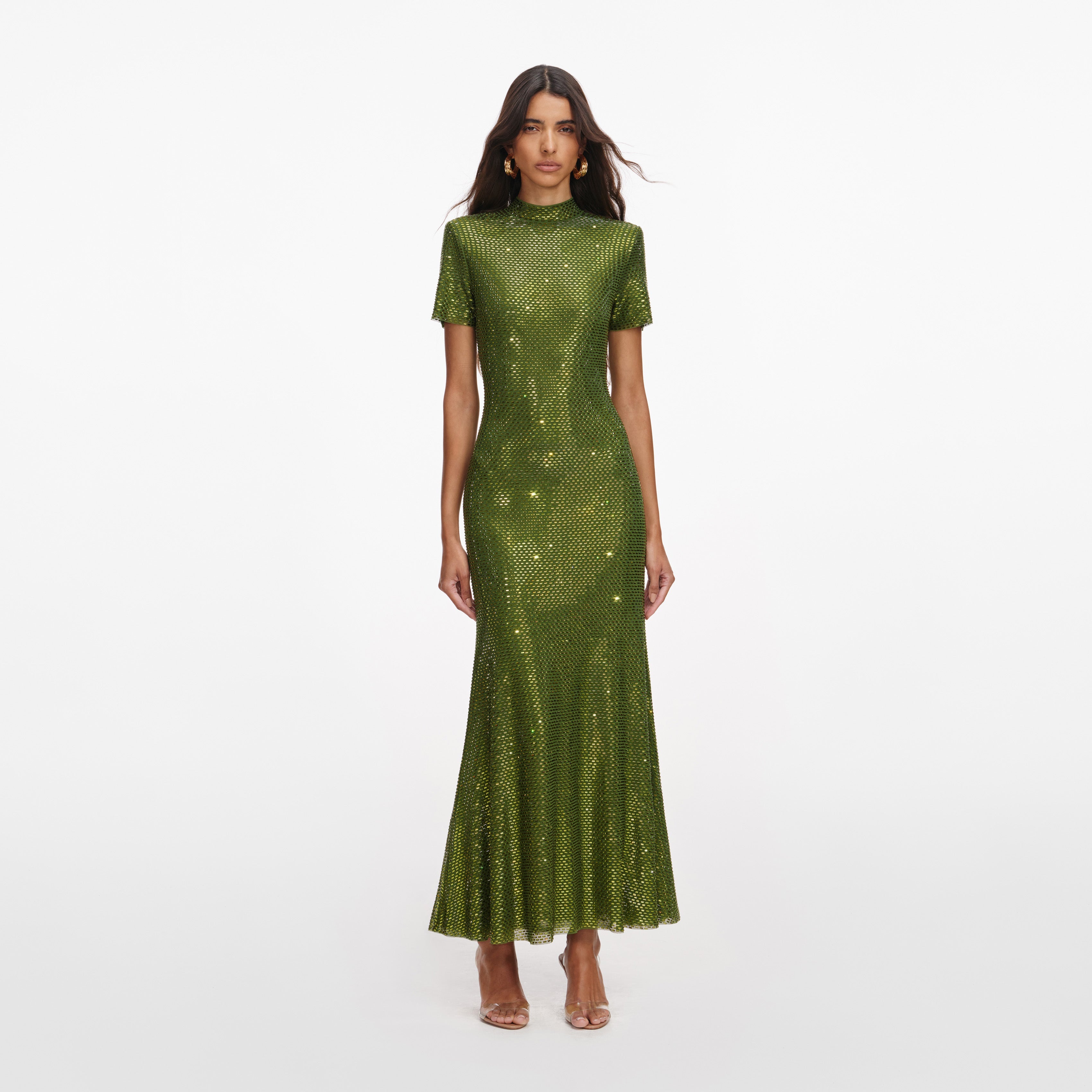knee length dresses for ladies Keyhole Midi Dress main image 0