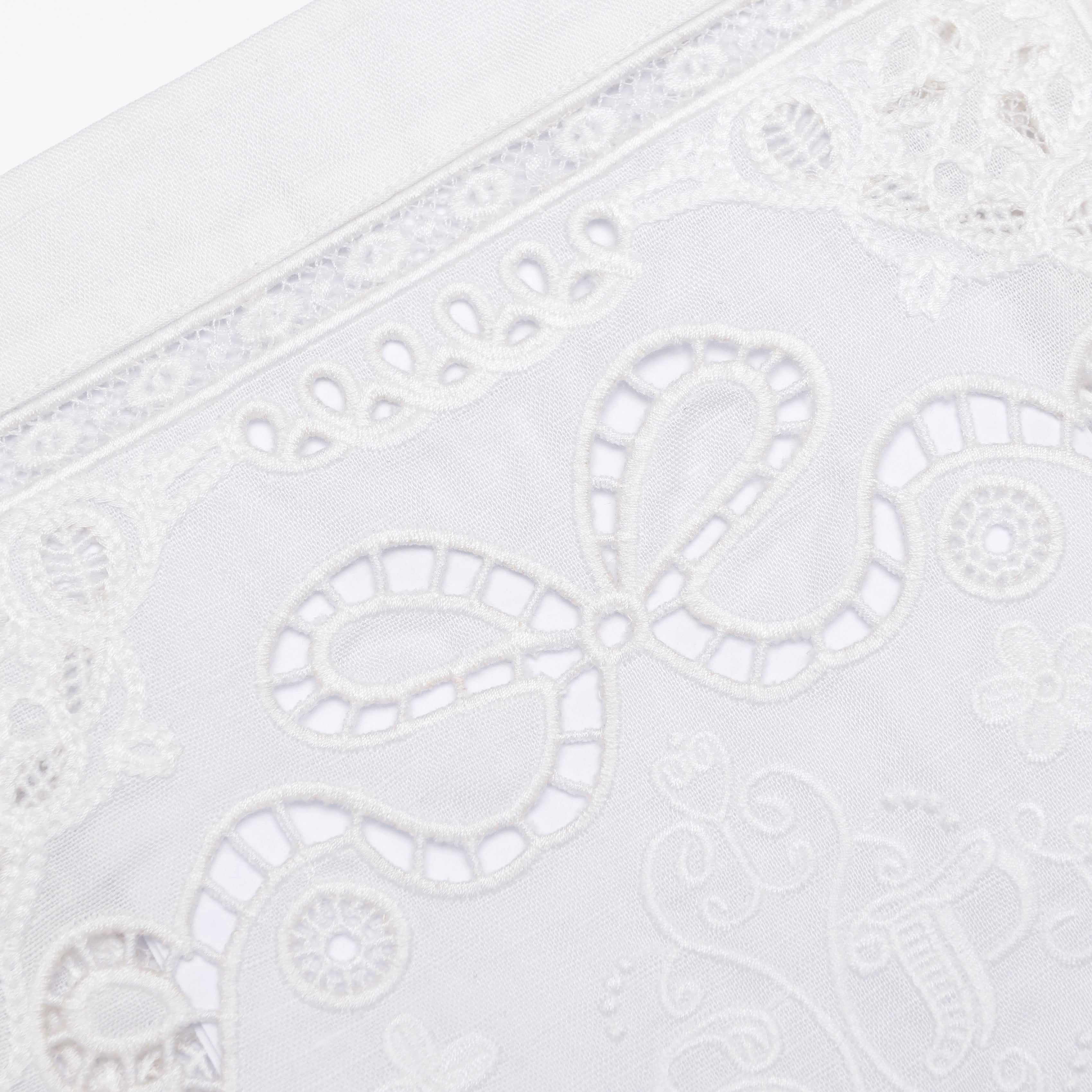 White Embroidered Mini Dress