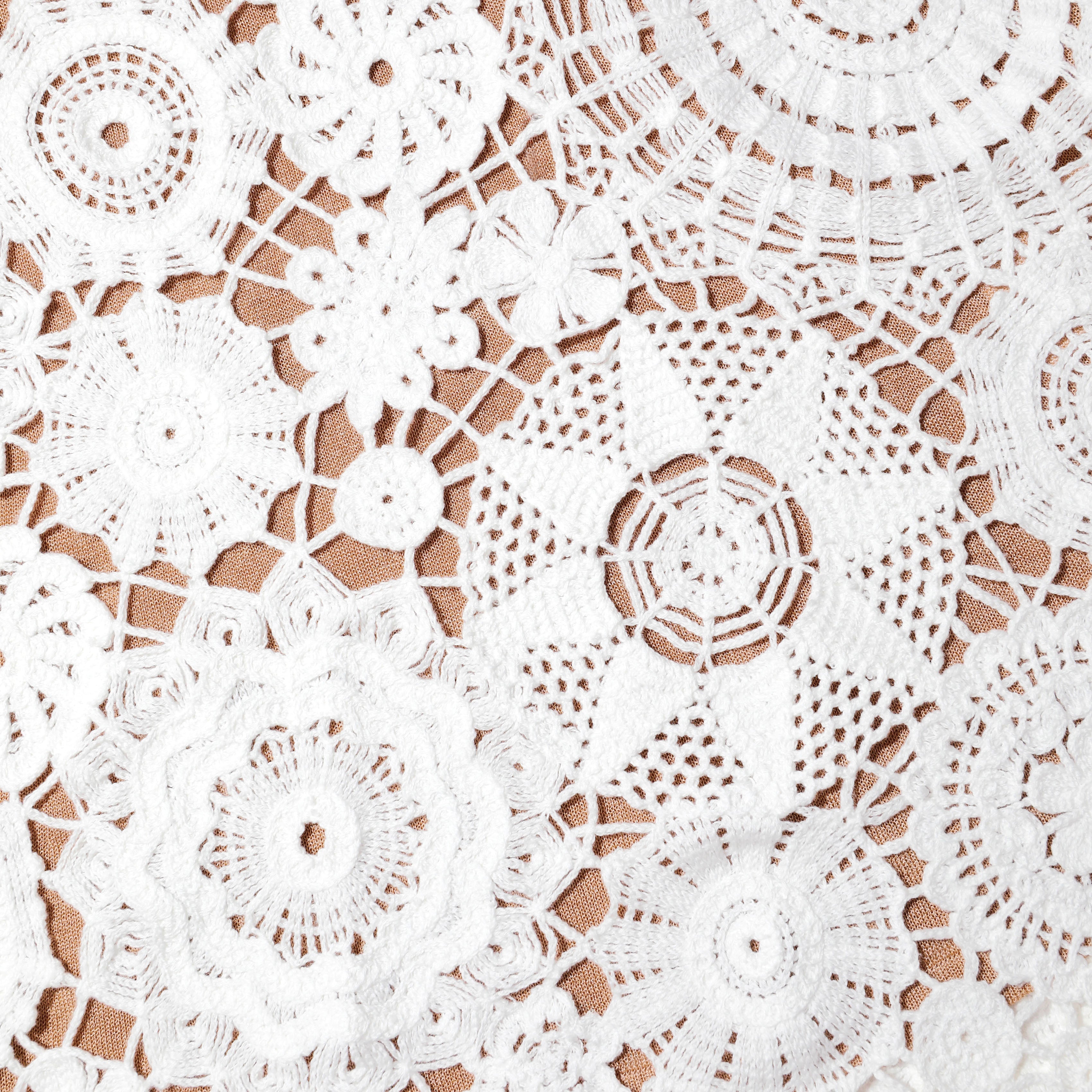 White Crochet Mini Dress – self-portrait-US