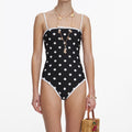 Black Polka Dot Swimsuit