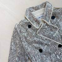 Stretch Sequin Coat