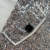 Stretch Sequin Coat