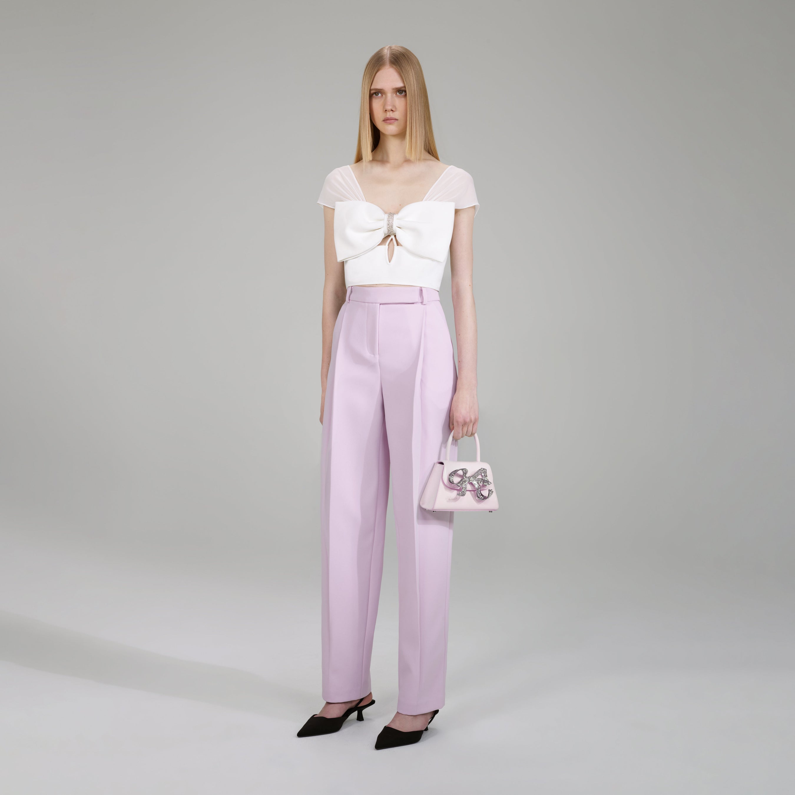 Pink Crepe Trousers