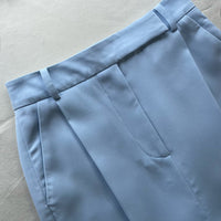 Light Blue Crepe Trousers