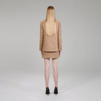 Gold Tinsel Bouclé Blazer