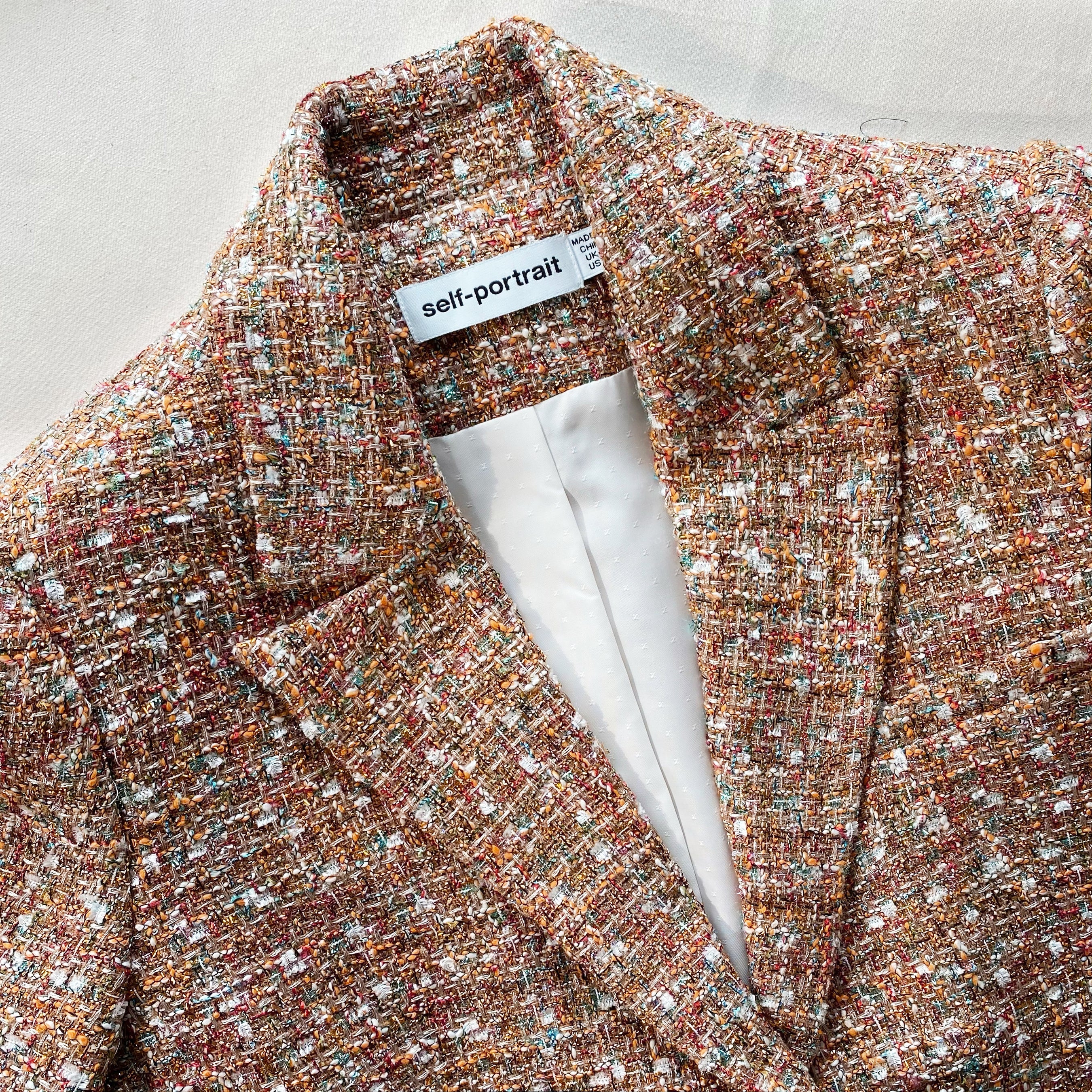 Gold Tinsel Bouclé Blazer