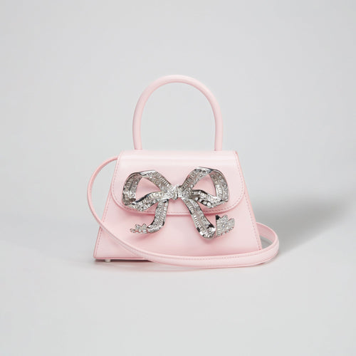 The Bow Mini in Pink with Diamanté – self-portrait-US