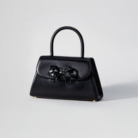 The Bow Mini in Black with Enamel