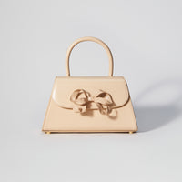 The Bow Mini in Beige with Enamel