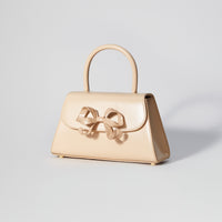 The Bow Mini in Beige with Enamel