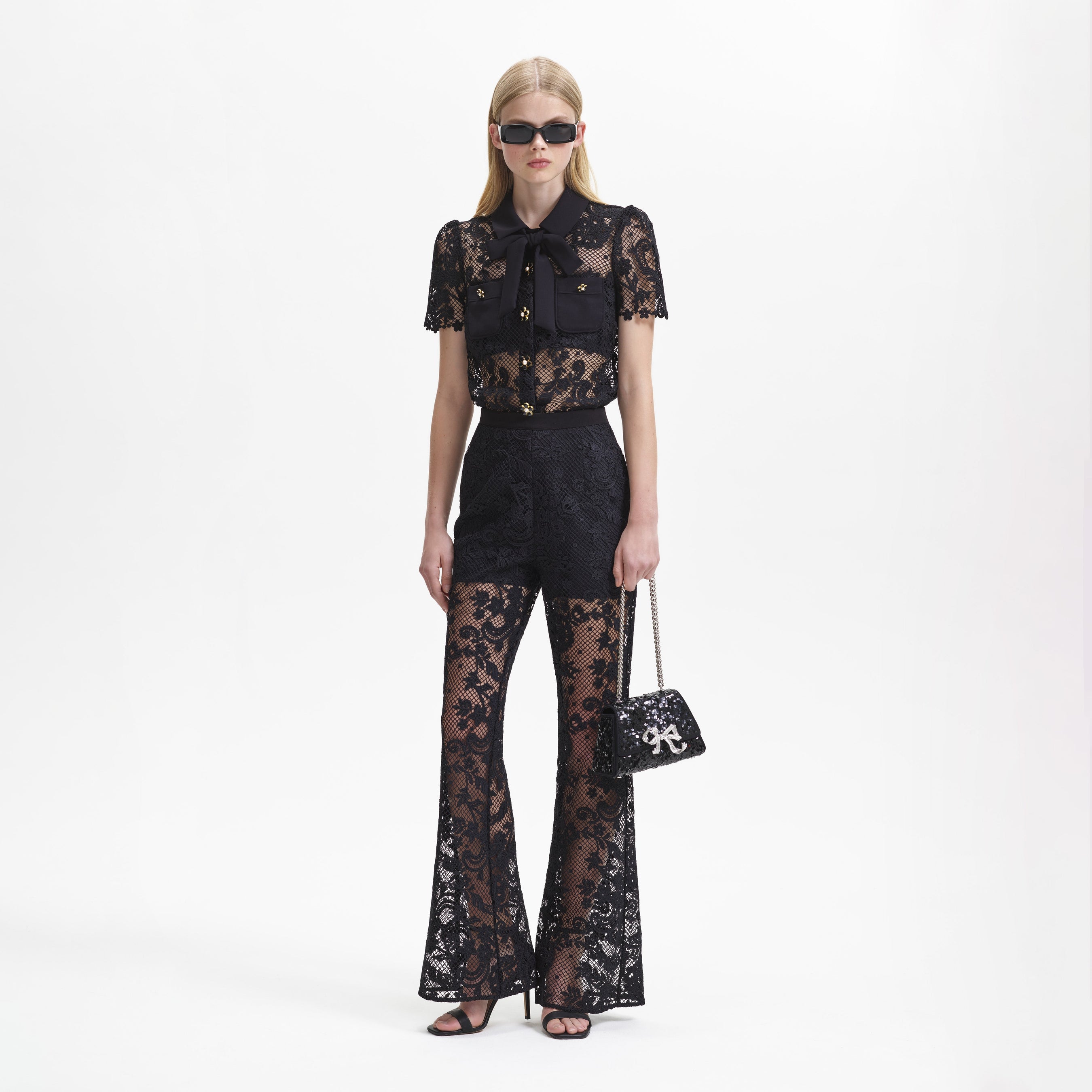 Black Lace Trouser