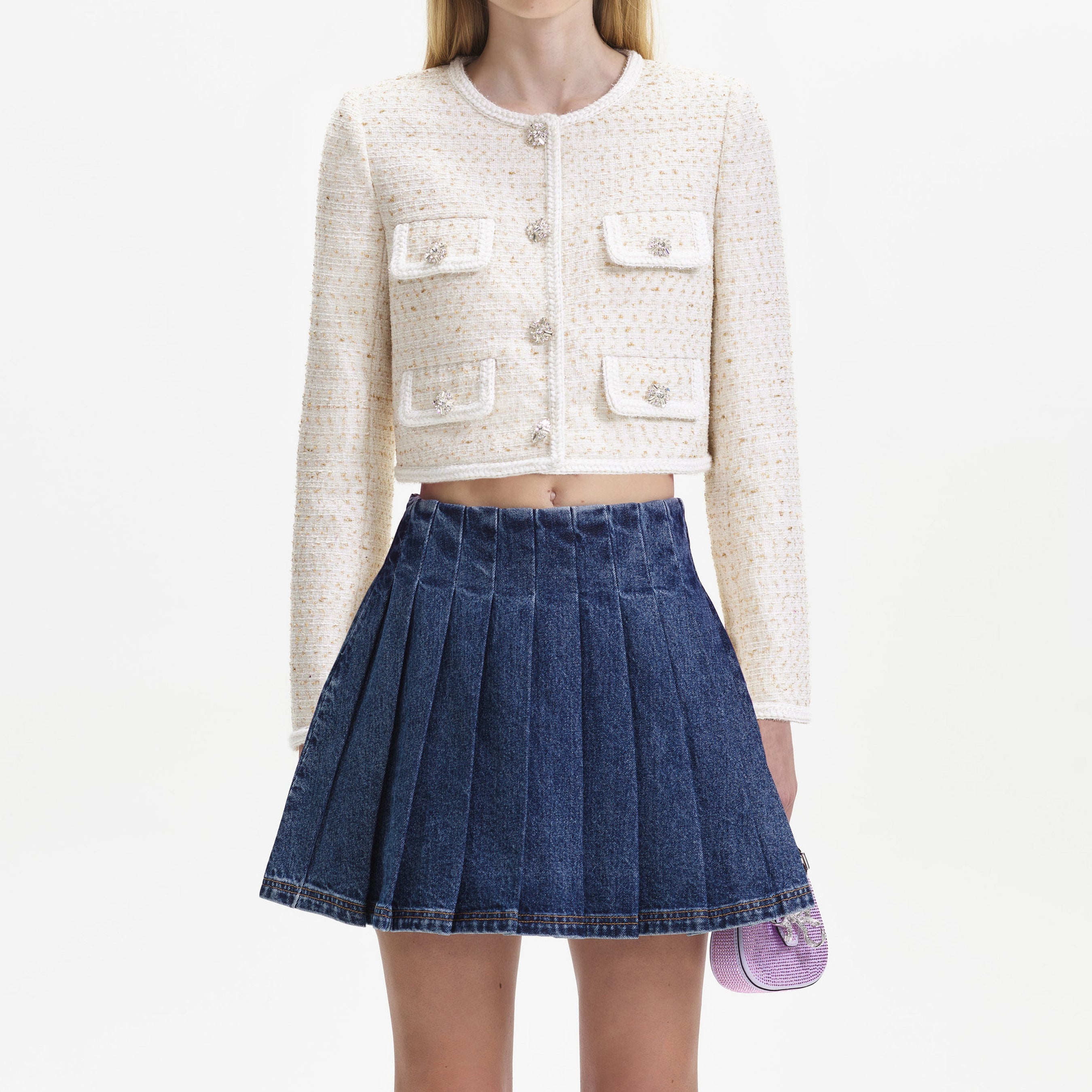 Cream Boucle Jacket