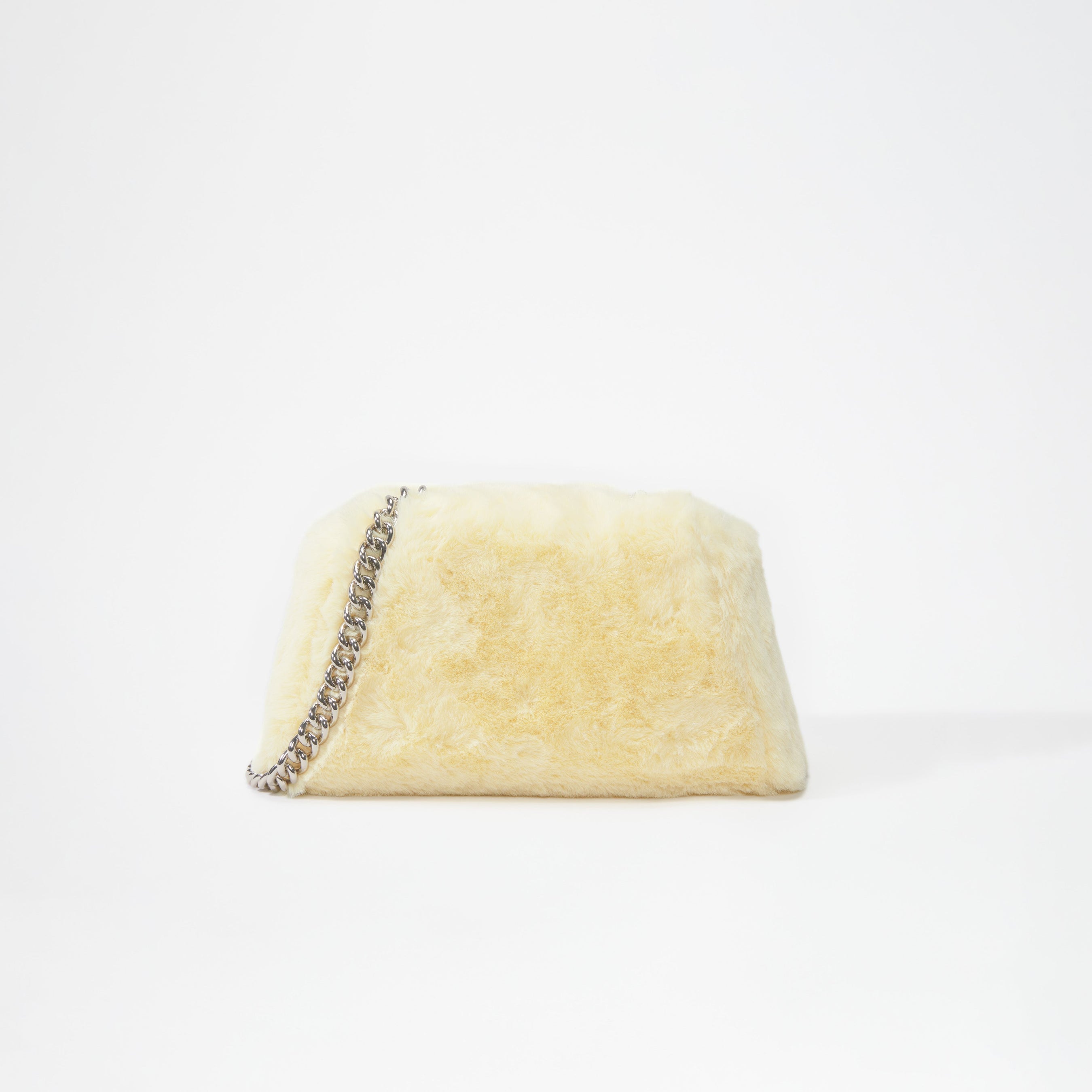 Yellow Fluffy Bow Mini Bag