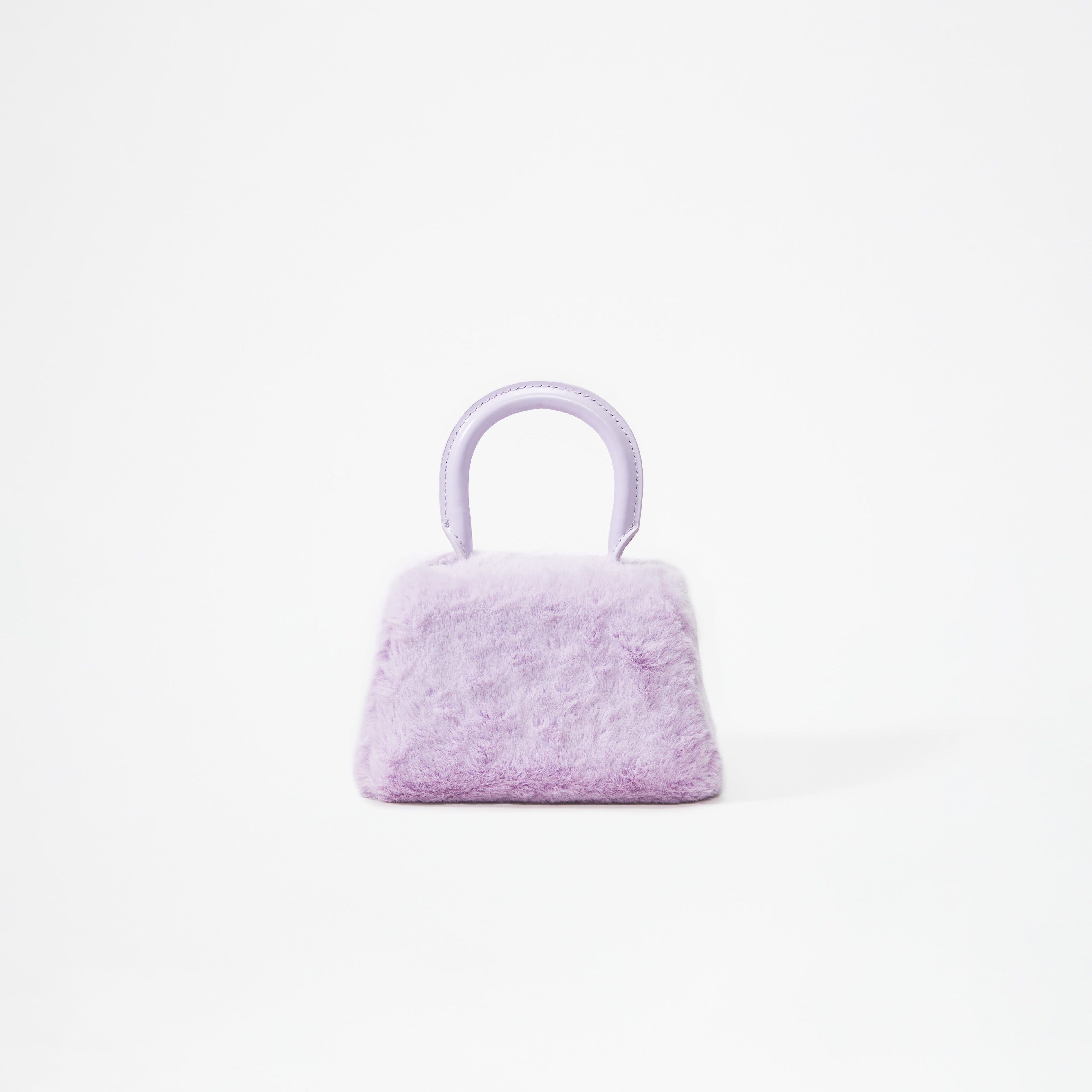 Lilac Fluffy Bow Micro Bag