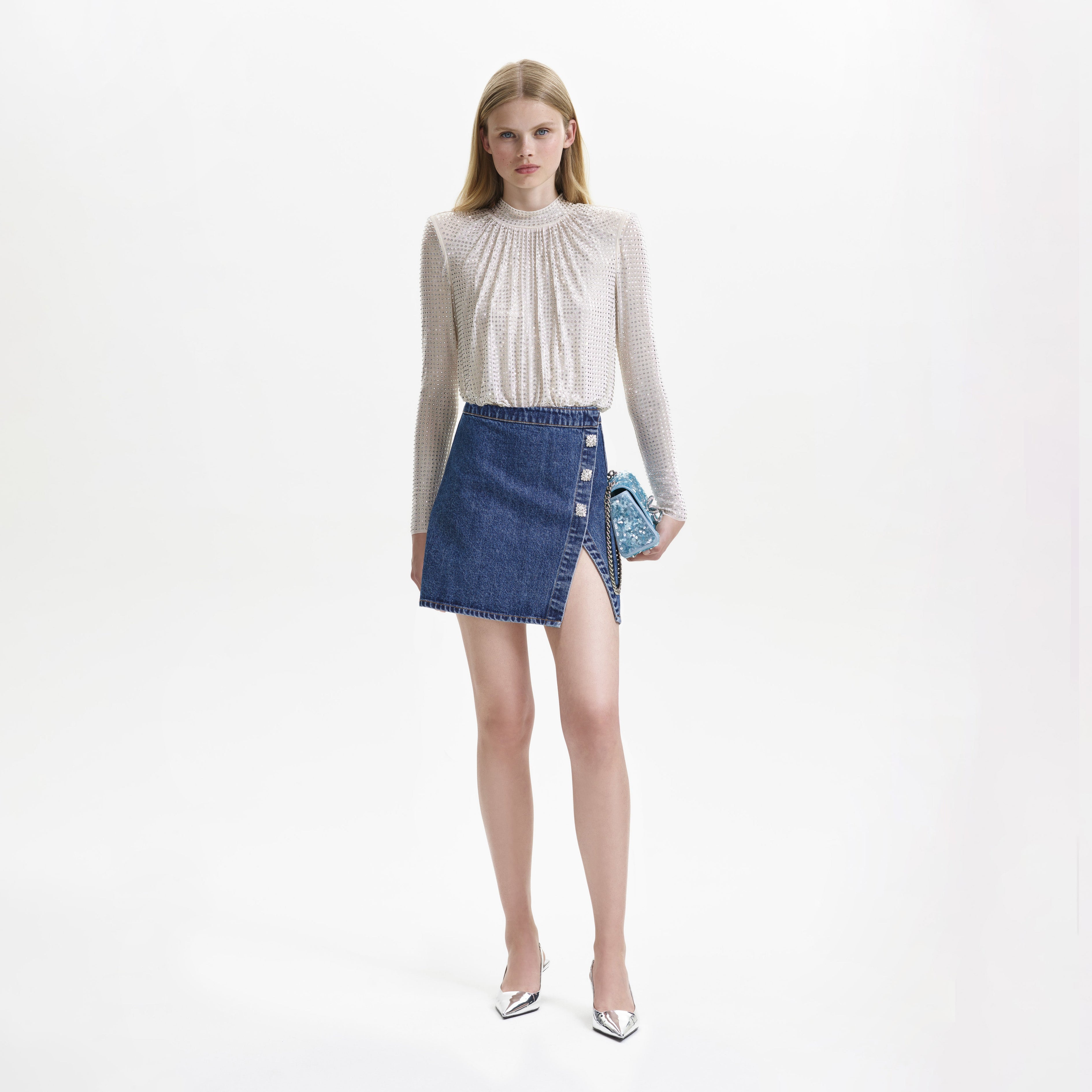 Denim Mini Skirt