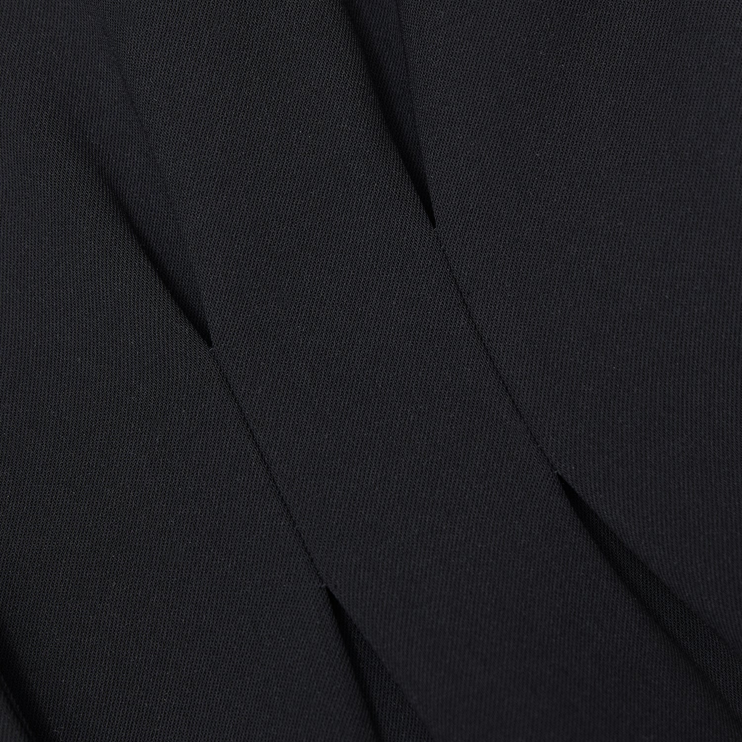 Black Bonded Crepe Mini Dress