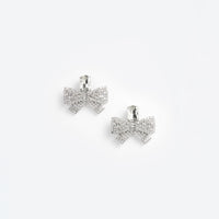 Small Crystal Bow Earrings