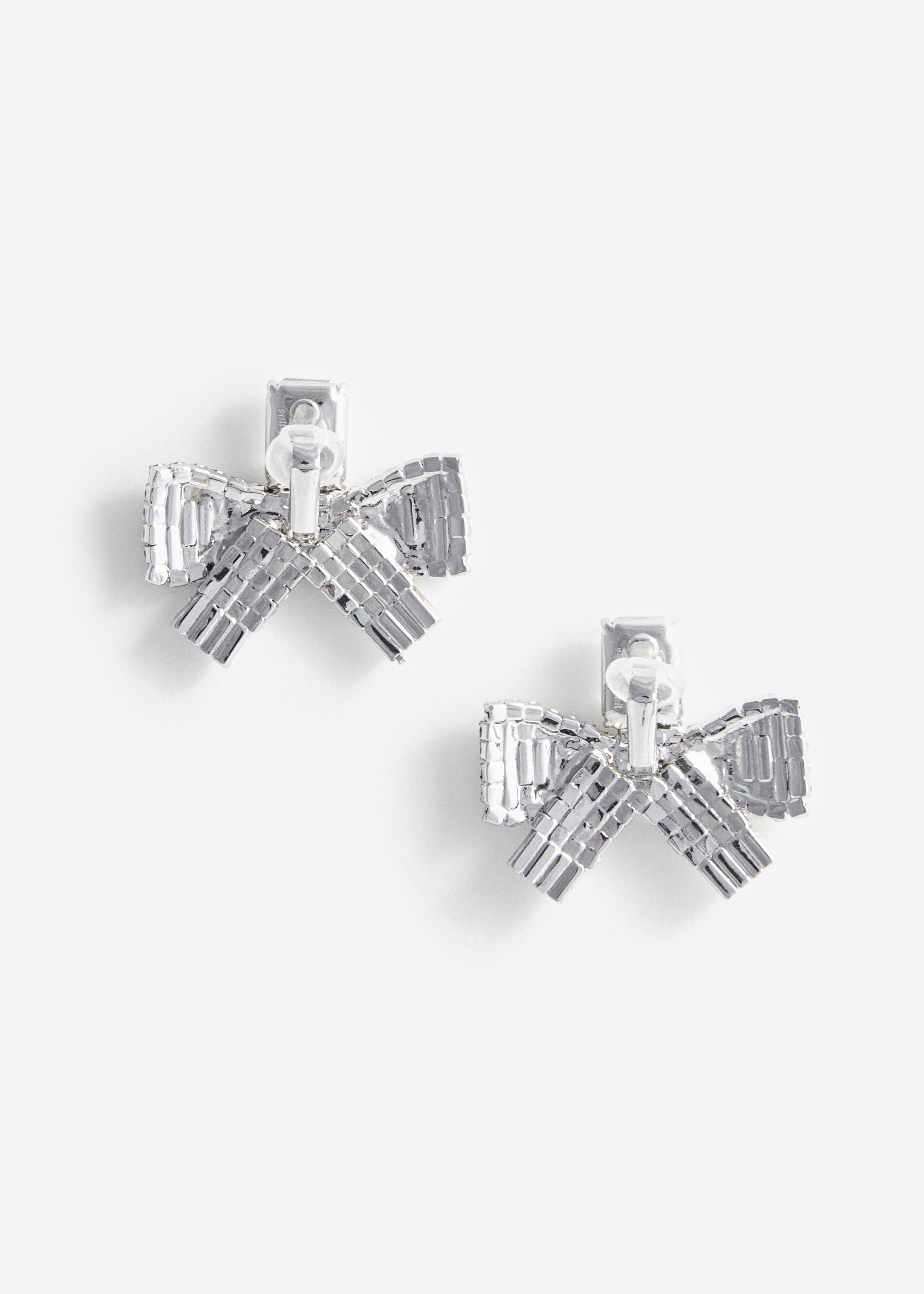 Small Crystal Bow Earrings – self-portrait-US