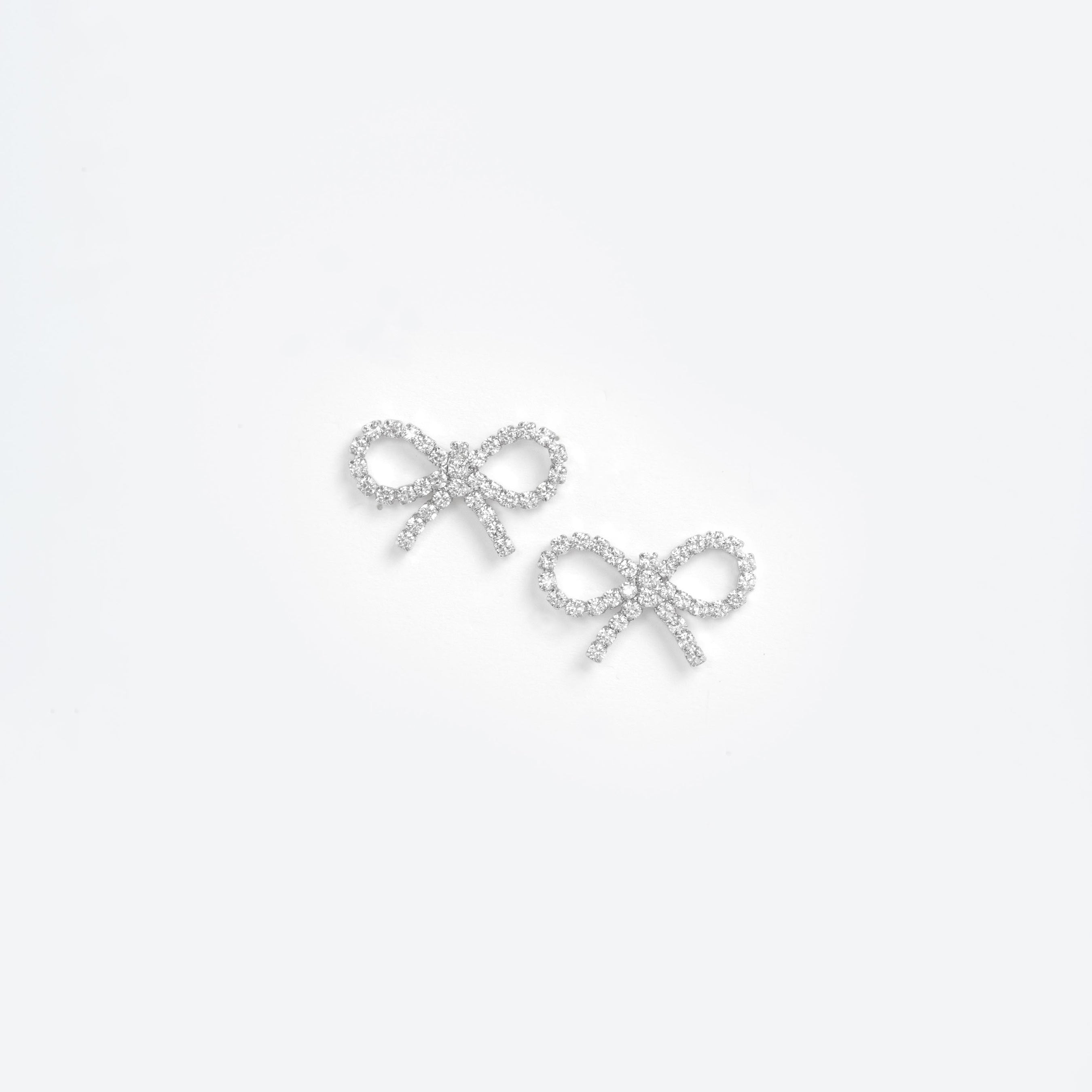 Mini Bow Crystal Earrings