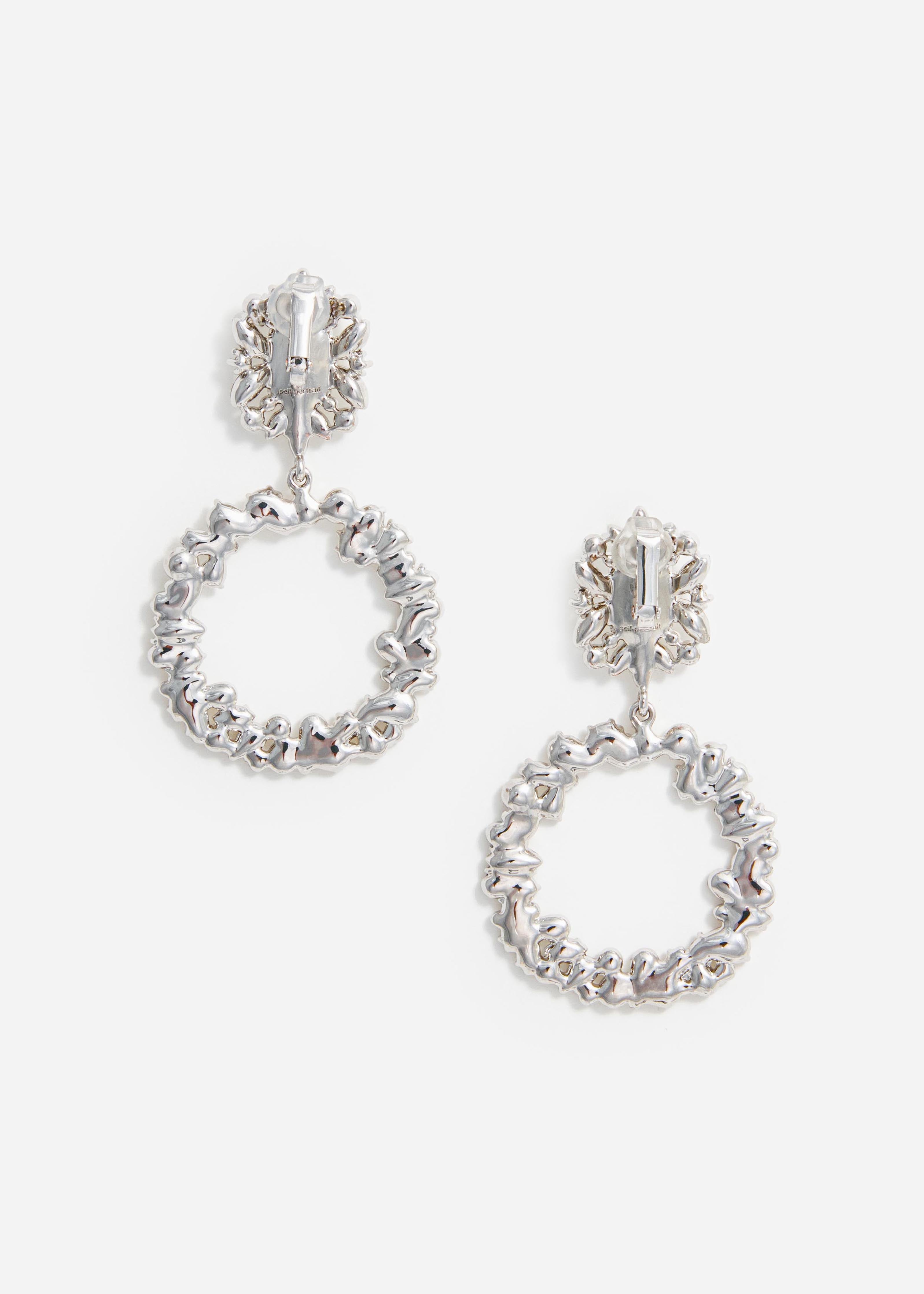 Tiered Crystal Bow Earrings – self-portrait-US