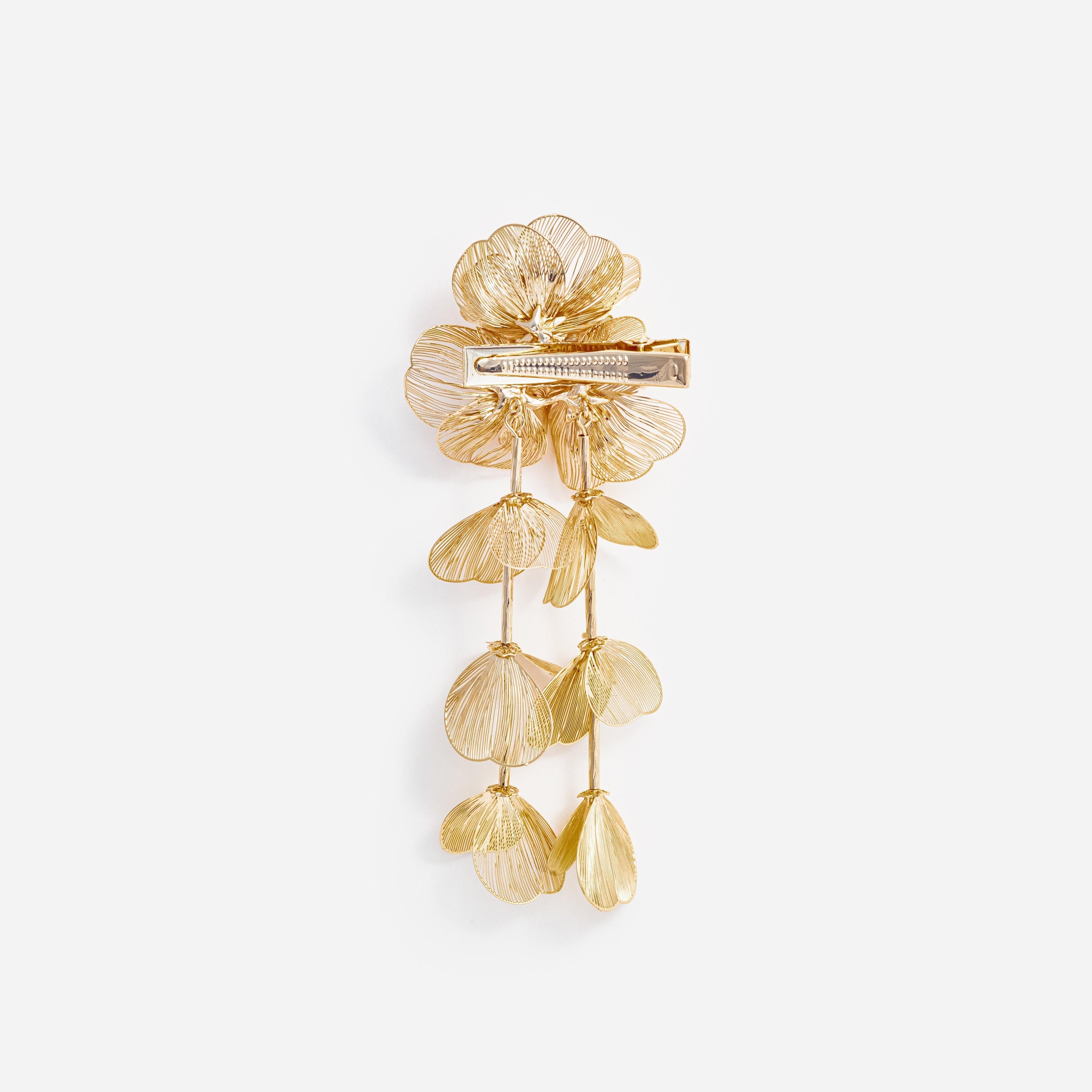 Gold Floral Hairclip