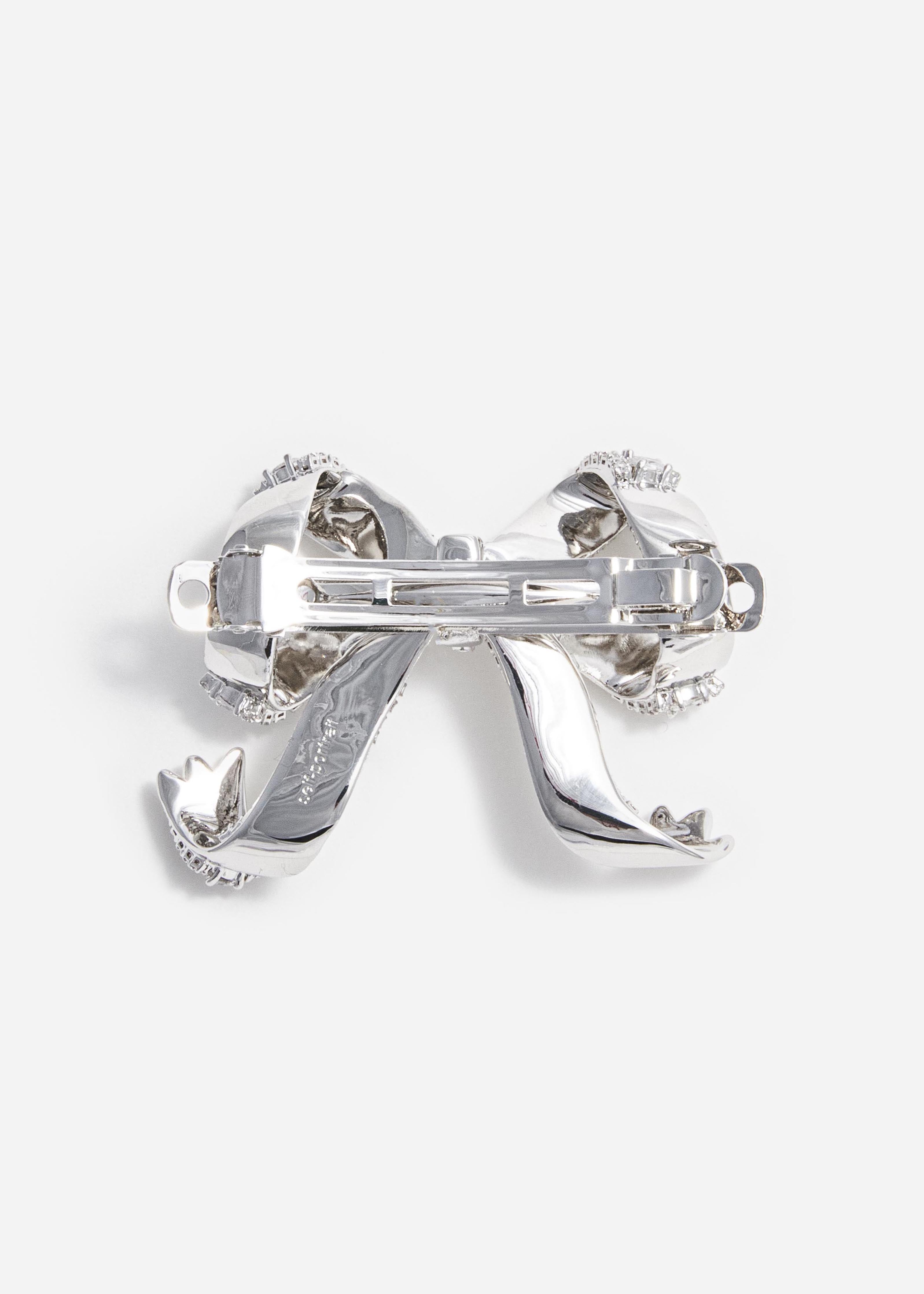 ヘアアクセサリー herlipto Crystal Ribbon Hair Clip Crystal Bow Hair Clip – self-portrait-US