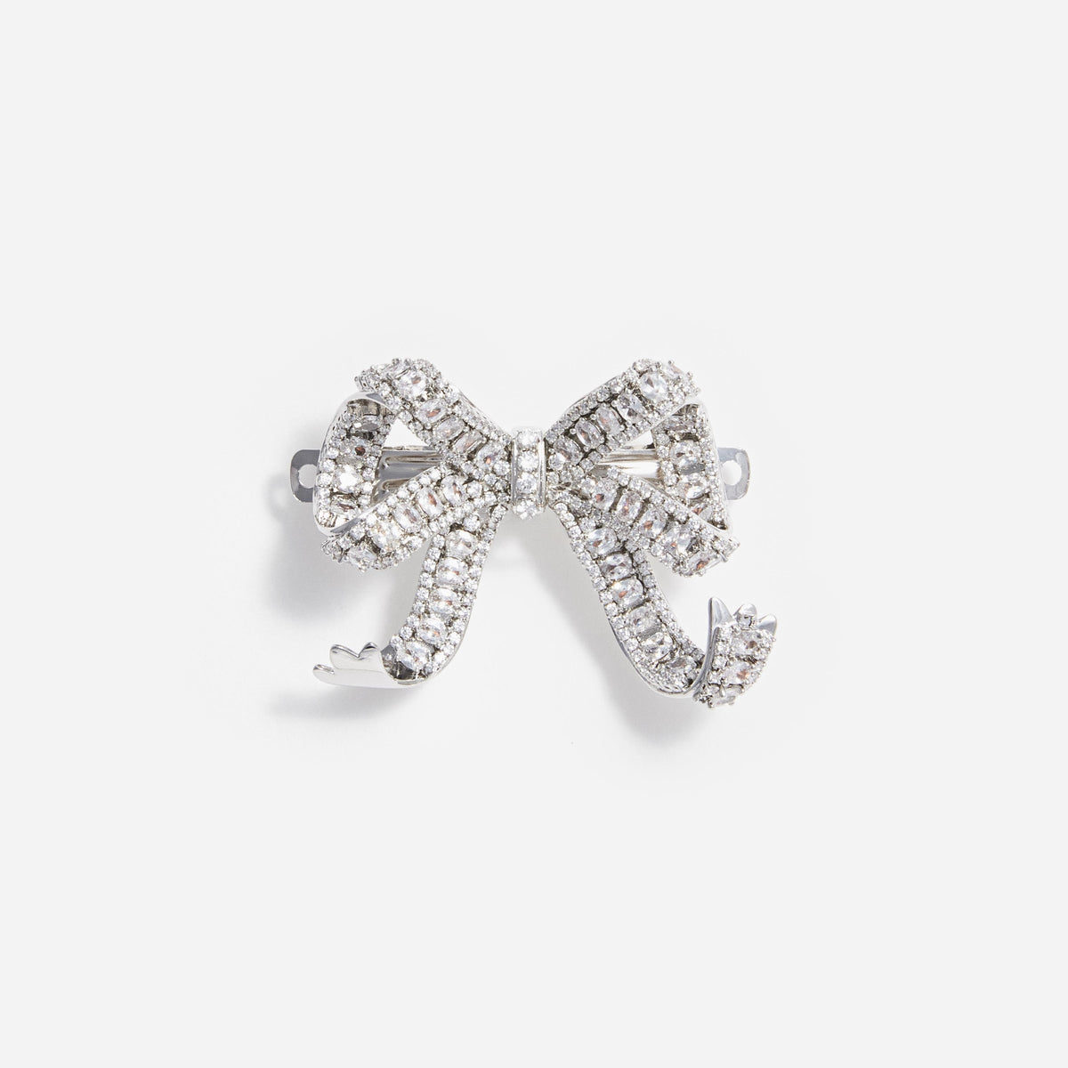 New! Elegant Crystal Bow Hair clip. Christmas accessories ? B0-21 Crystal Bow Hair Clip – self-portrait-US main image 2