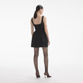 Black Boucle Mini Dress